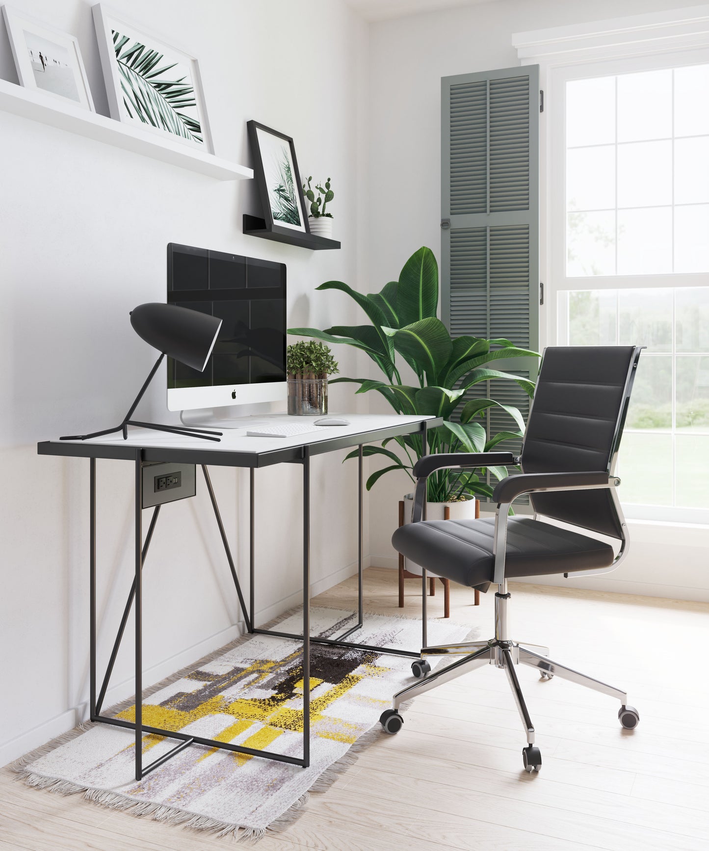 Chaise de bureau Liderato noire