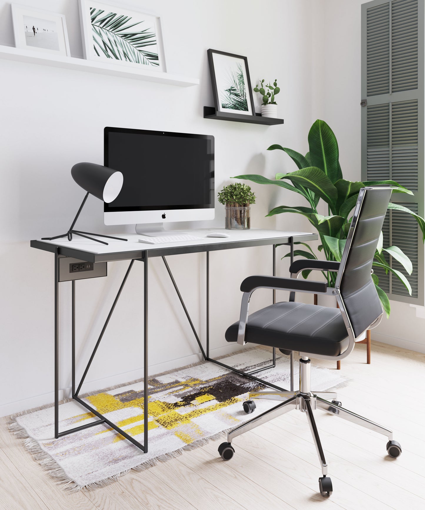 Chaise de bureau Liderato noire