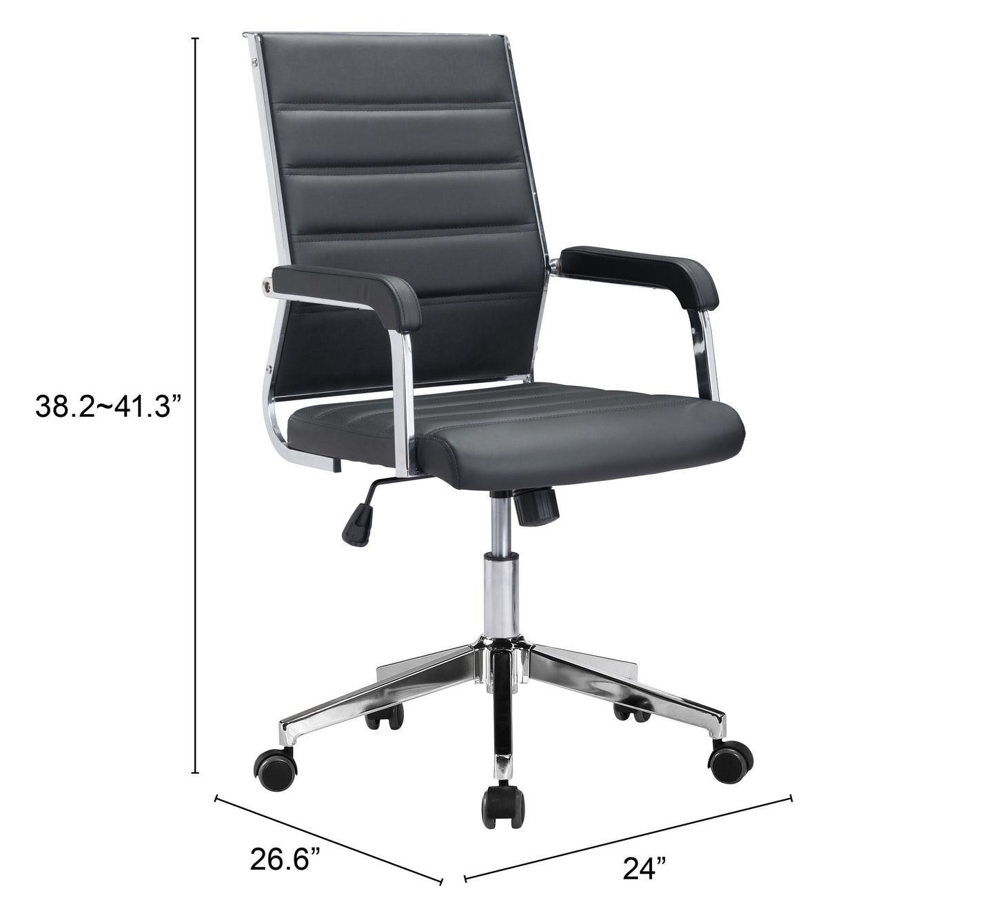 Chaise de bureau Liderato noire