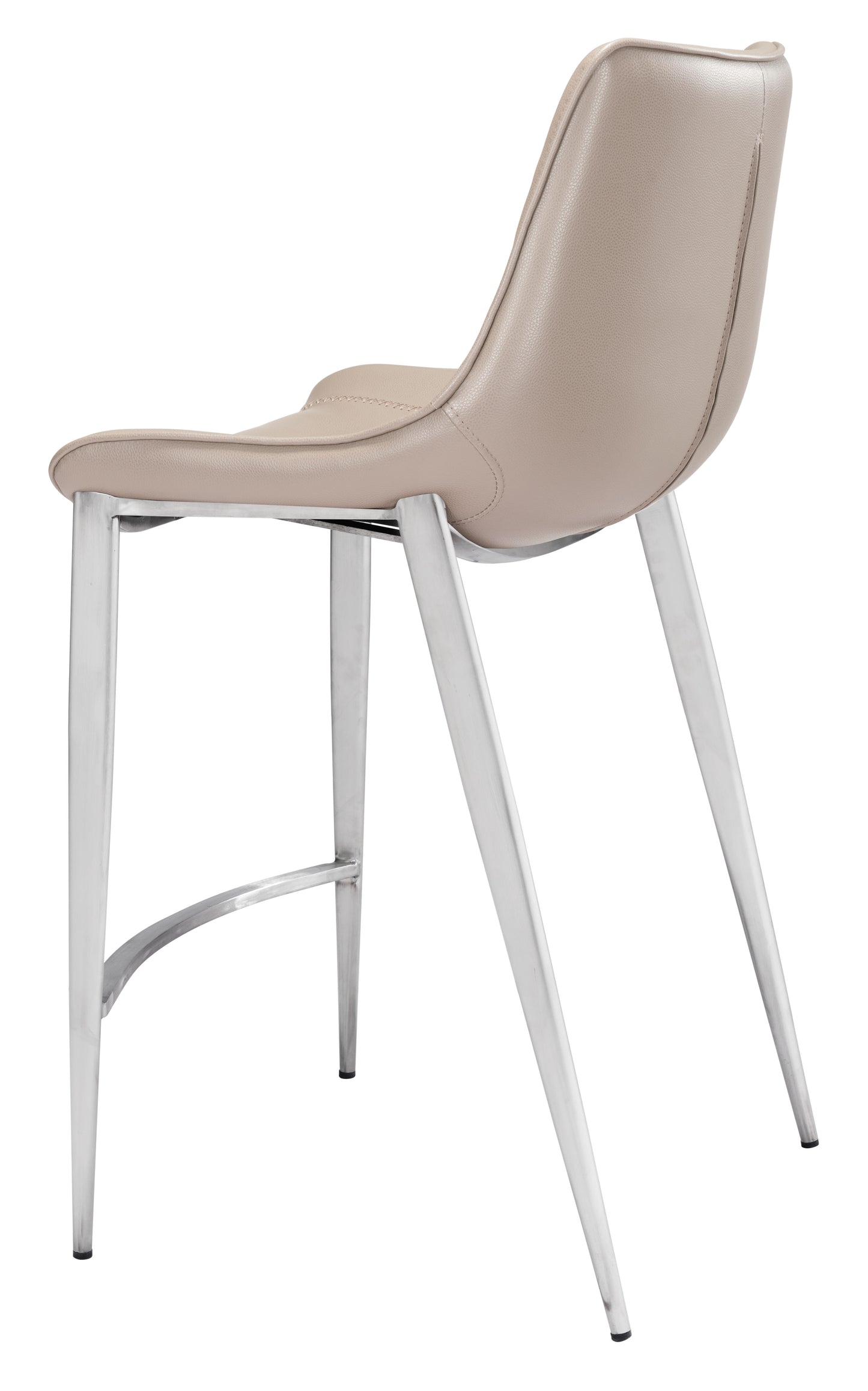 Counter Stool (Set of 2) Brown & Silver - Premium Quality & Stylish Design for Your Home