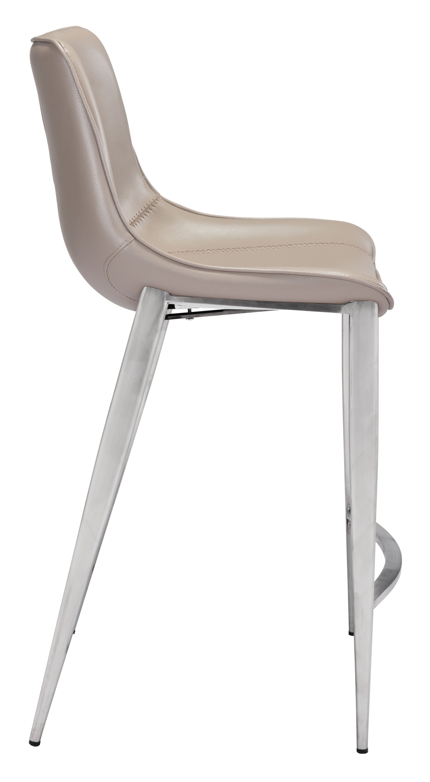 Counter Stool (Set of 2) Brown & Silver - Premium Quality & Stylish Design for Your Home