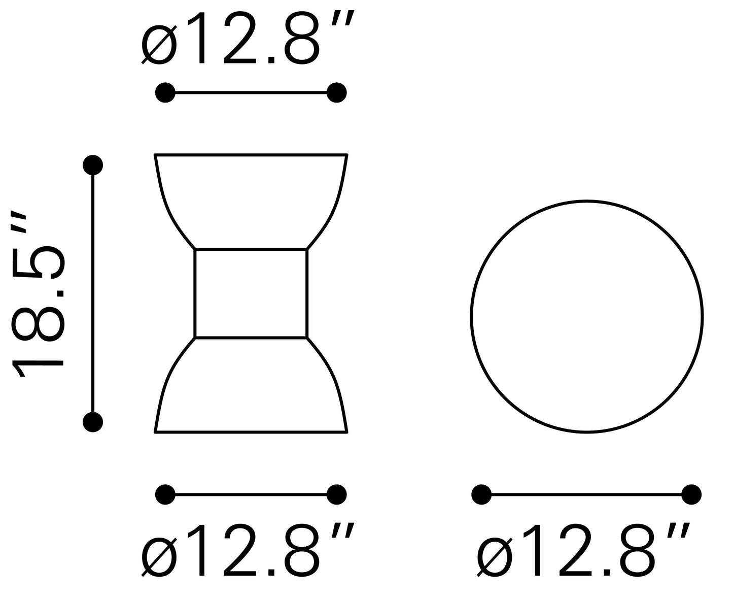 Table d'appoint Wisdom noire