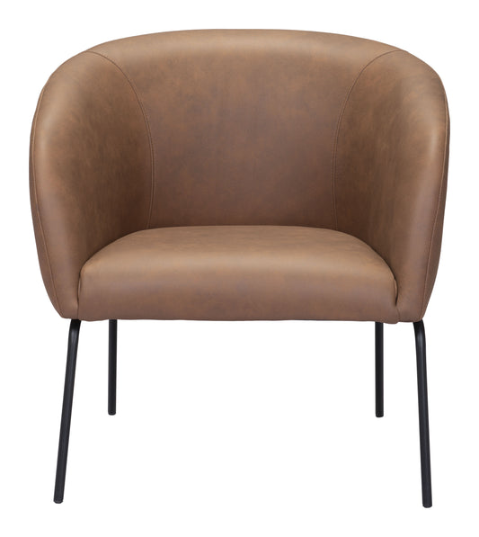 Chaise d'appoint Quinten Brun Vintage