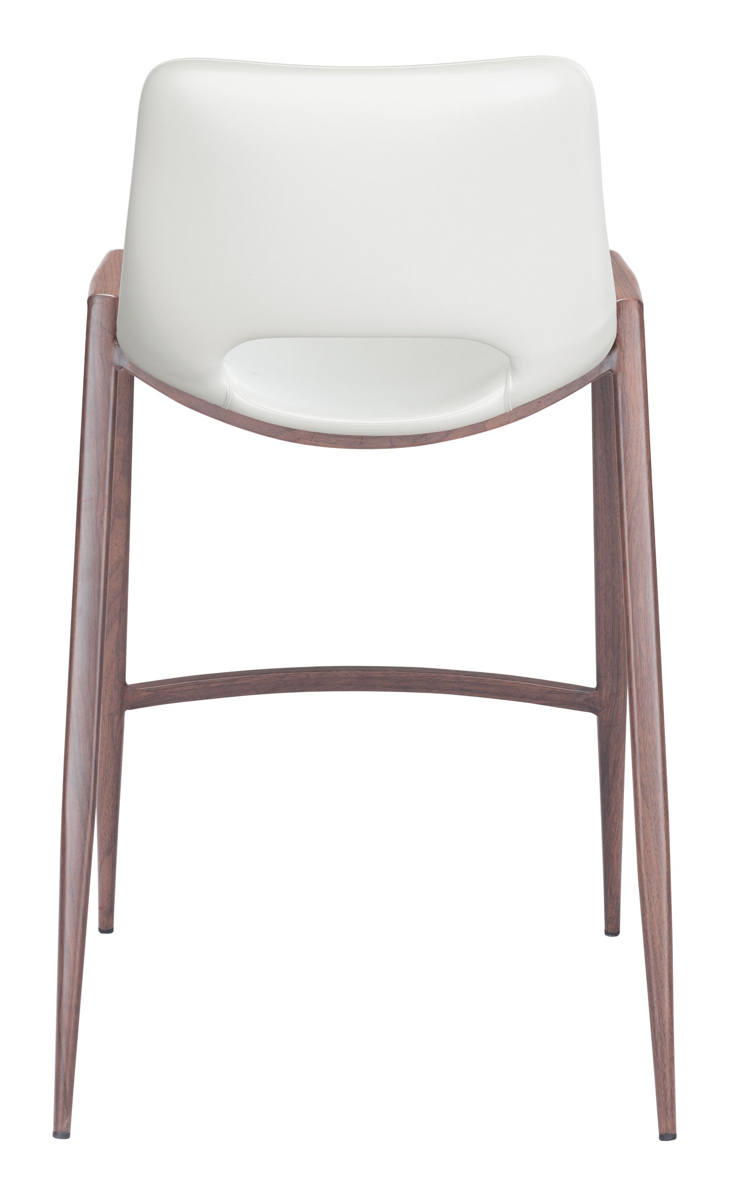 Counter Stool (Set of 2) White & Walnut - Premium Quality & Stylish Design for Your Home