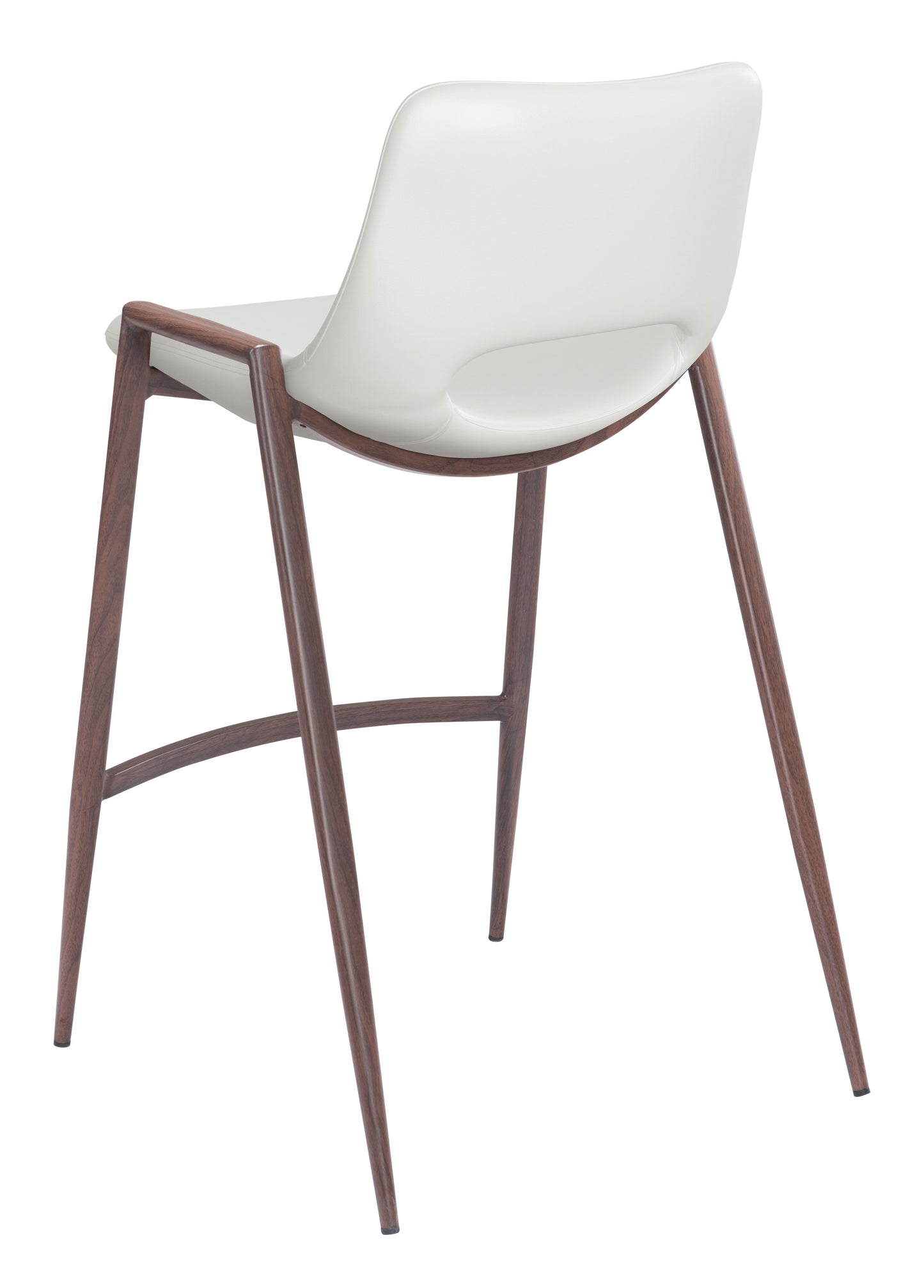 Counter Stool (Set of 2) White & Walnut - Premium Quality & Stylish Design for Your Home