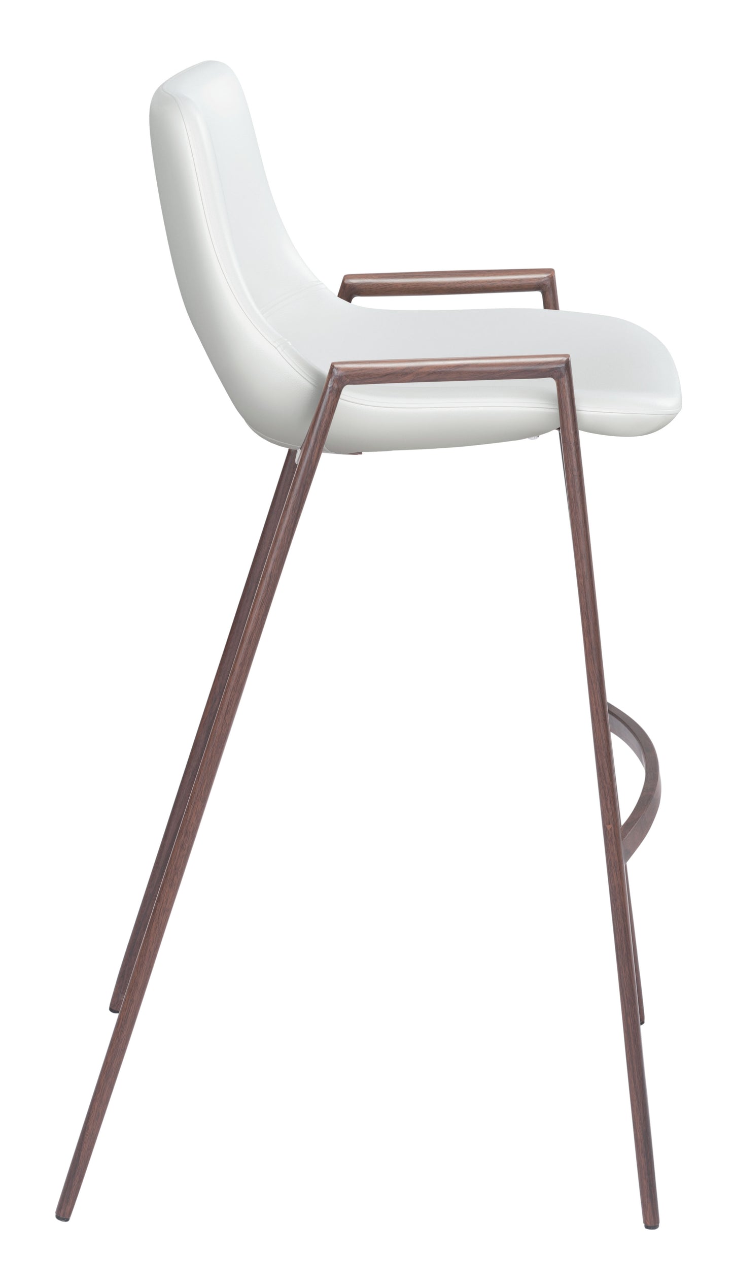 Barstool (Set of 2) White & Walnut - Premium Quality & Stylish Design for Your Home