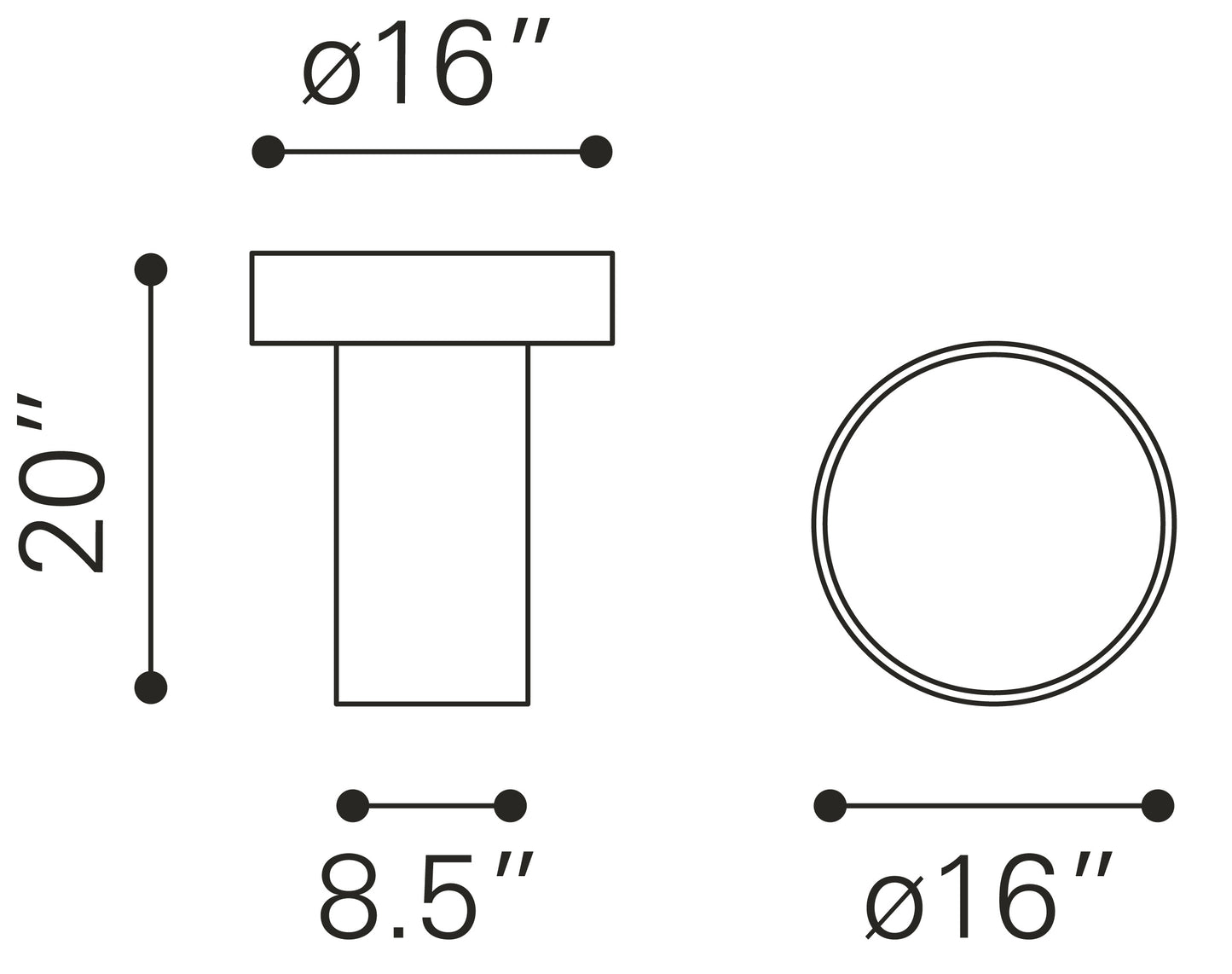 Side Table Black - Elegant & Durable Dining Table for Stylish Spaces