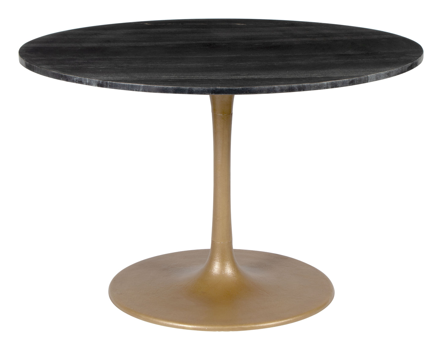 Mesa de comedor negra y dorada: elegante y duradera para espacios con estilo.