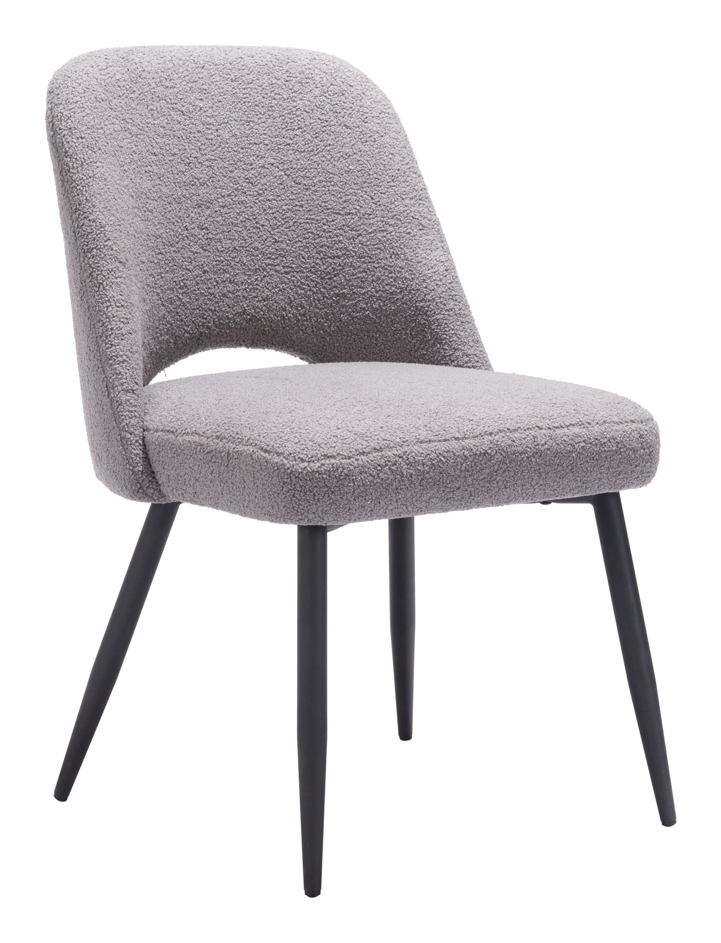 Juego de 2 sillas de comedor grises: asientos modernos y ergonómicos para el hogar y la oficina