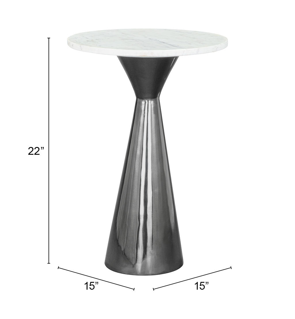 Side Table White & Black - Elegant & Durable Dining Table for Stylish Spaces