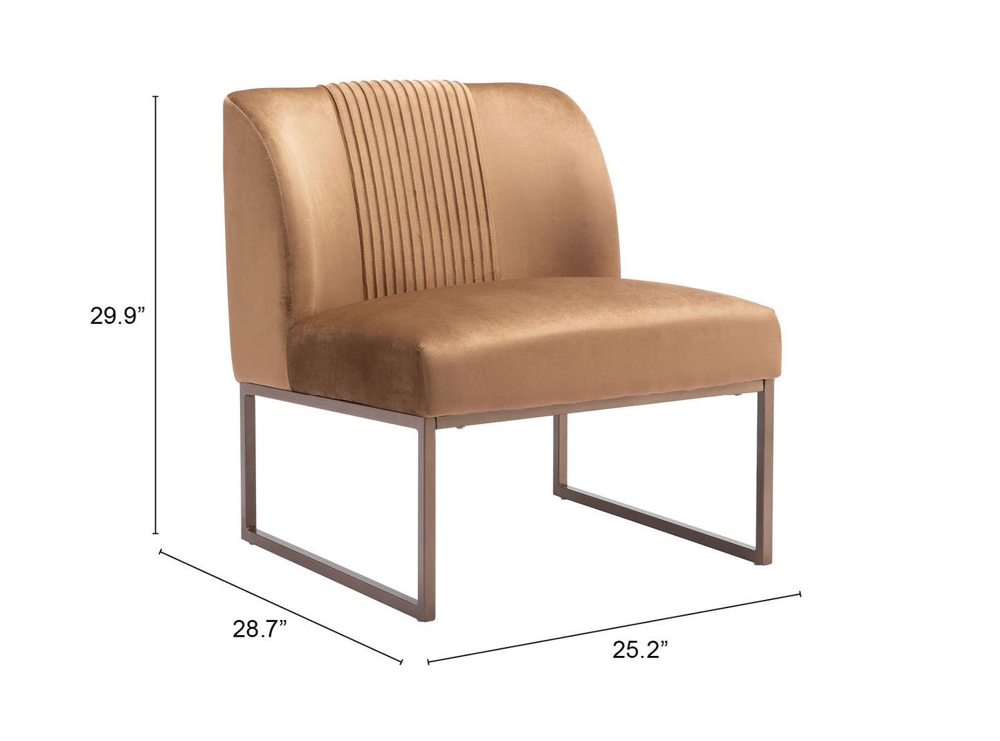 Fauteuil d'appoint Santa Fe marron