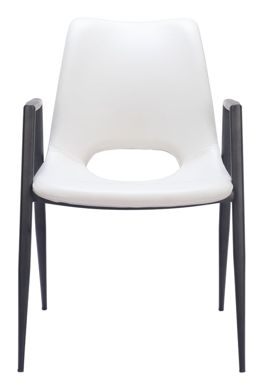 Dining Chair (Set of 2) White - Modern & Ergonomic Seating for Home & Office
