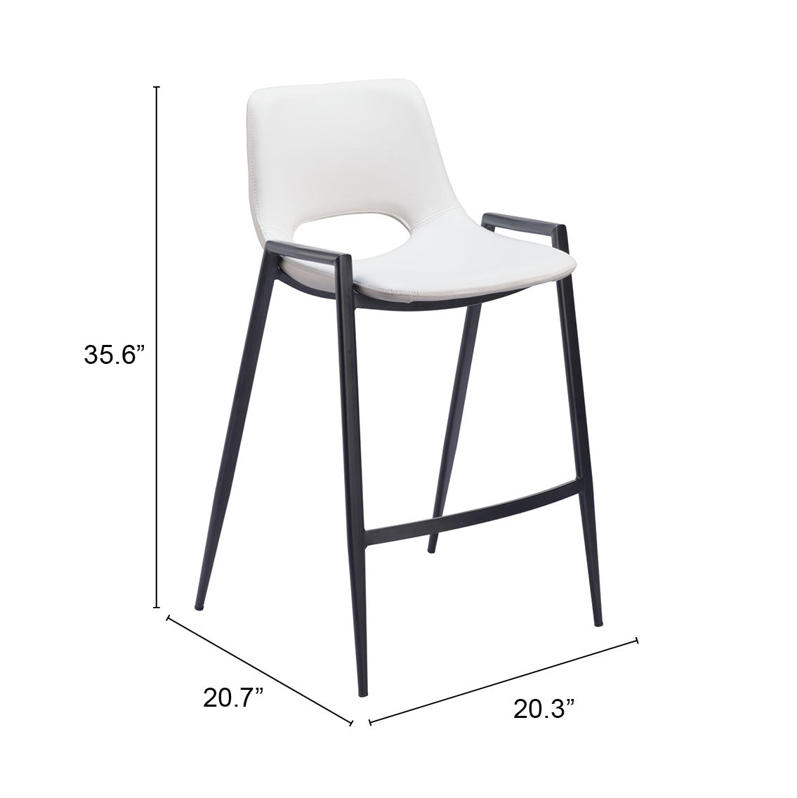 Counter Stool (Set of 2) White - Premium Quality & Stylish Design for Your Home