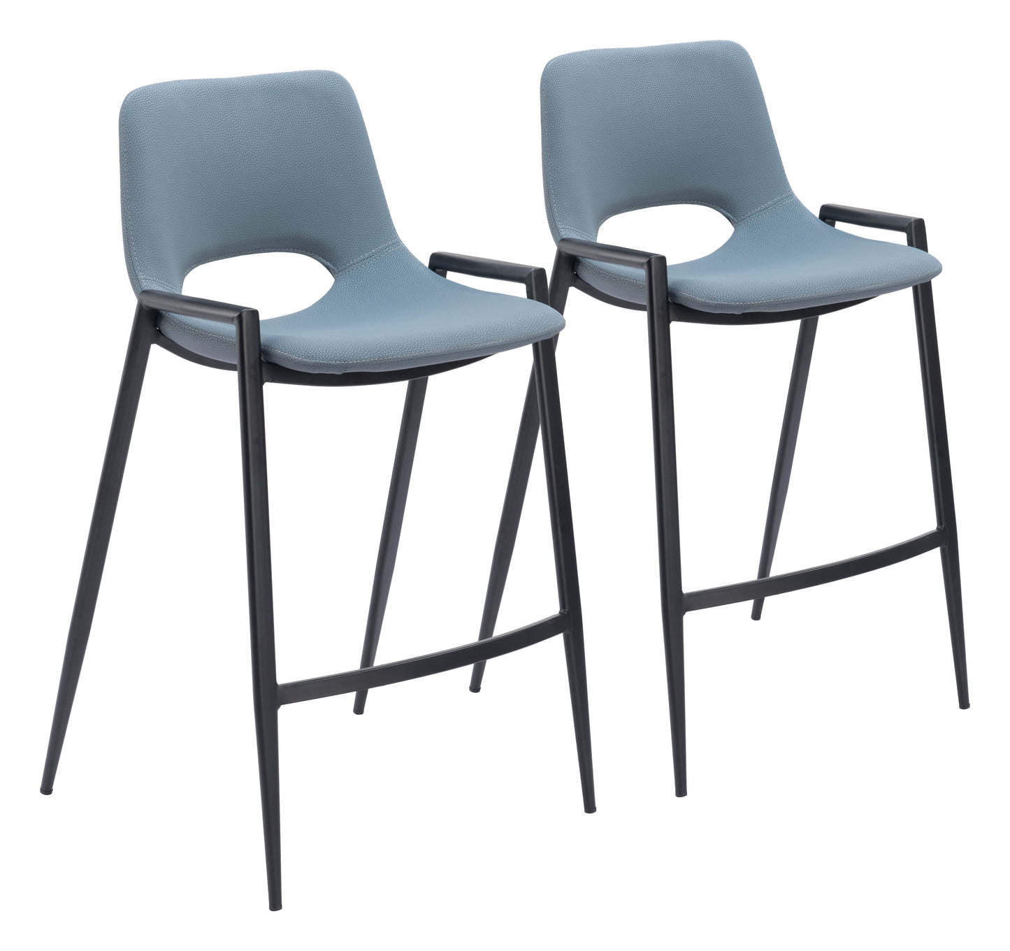 Counter Stool (Set of 2) Azure Gray - Premium Quality & Stylish Design for Your Home