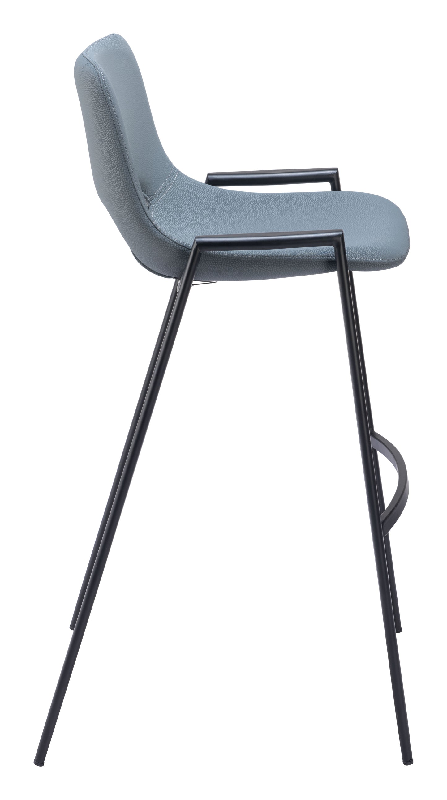 Tabouret de bar Desi (lot de 2) Gris azur