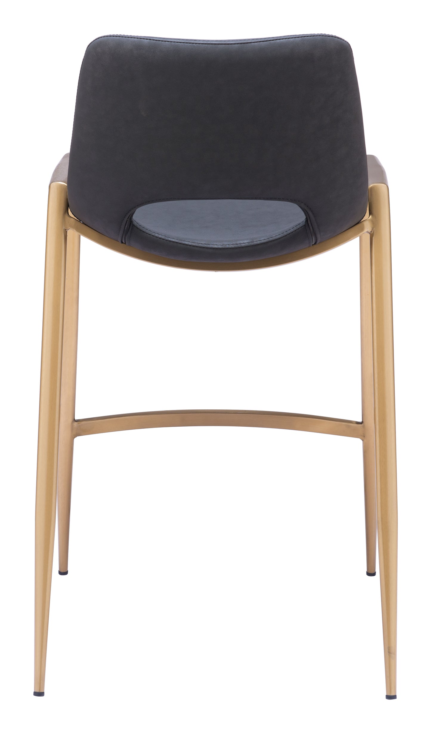 Tabouret de comptoir Desi (lot de 2) noir et or