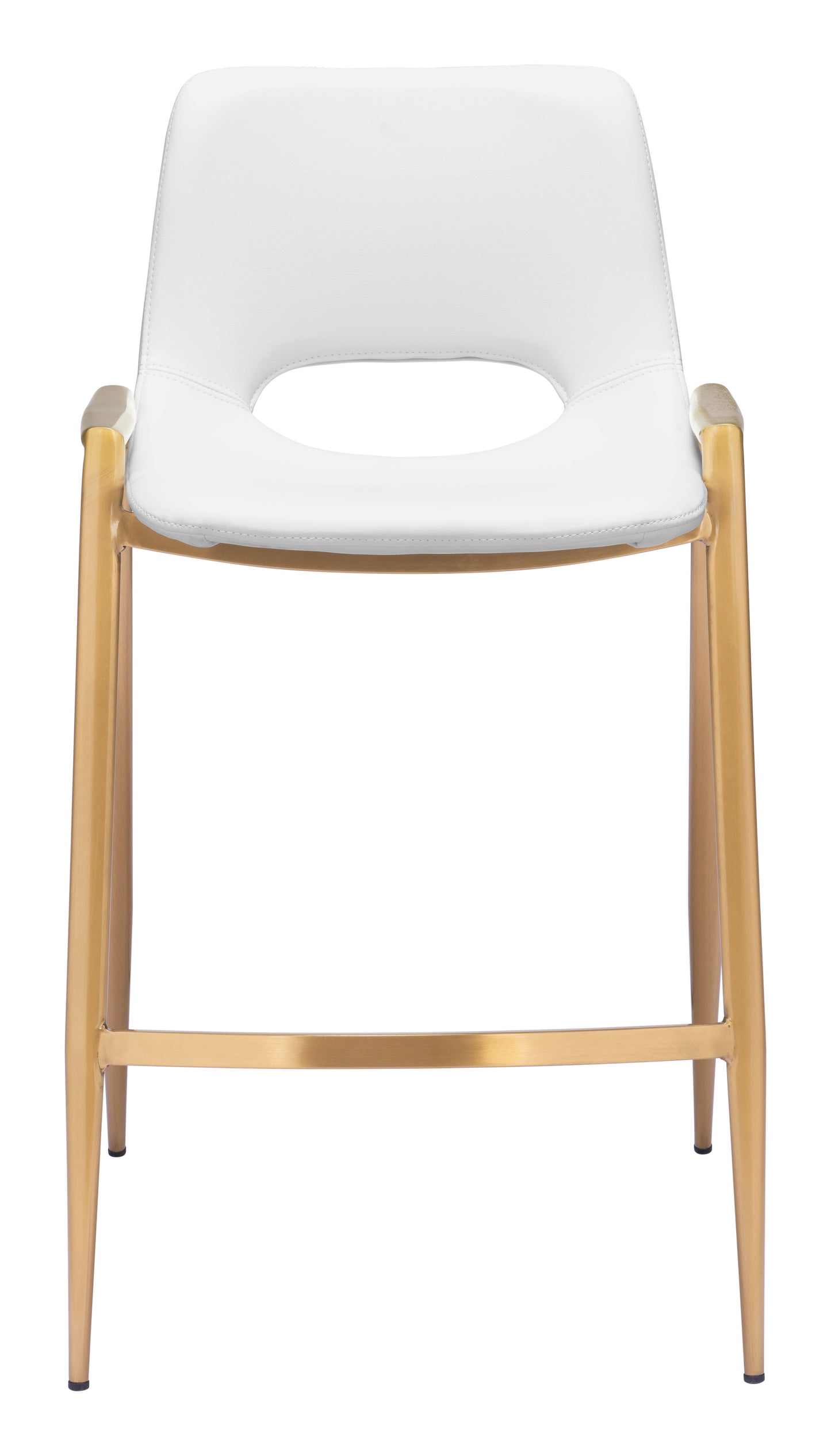 Counter Stool (Set of 2) White & Gold - Premium Quality & Stylish Design for Your Home