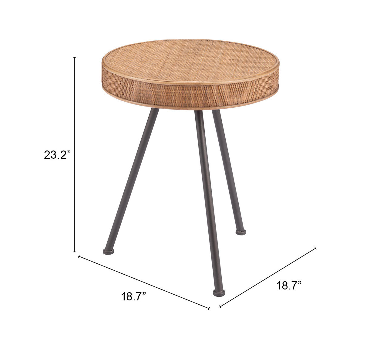 Table d'appoint Stuart Naturel