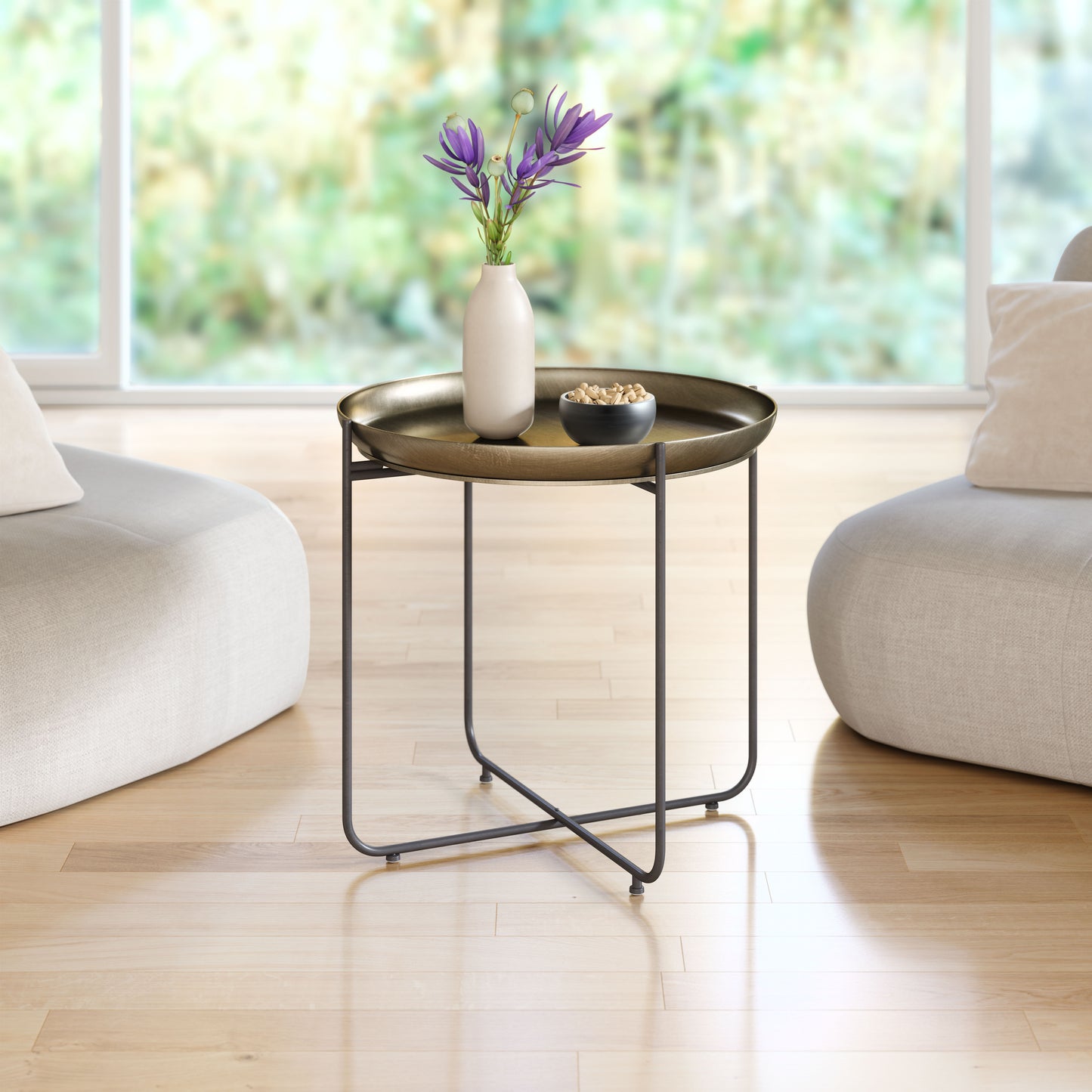 Side Table Bronze - Elegant & Durable Dining Table for Stylish Spaces