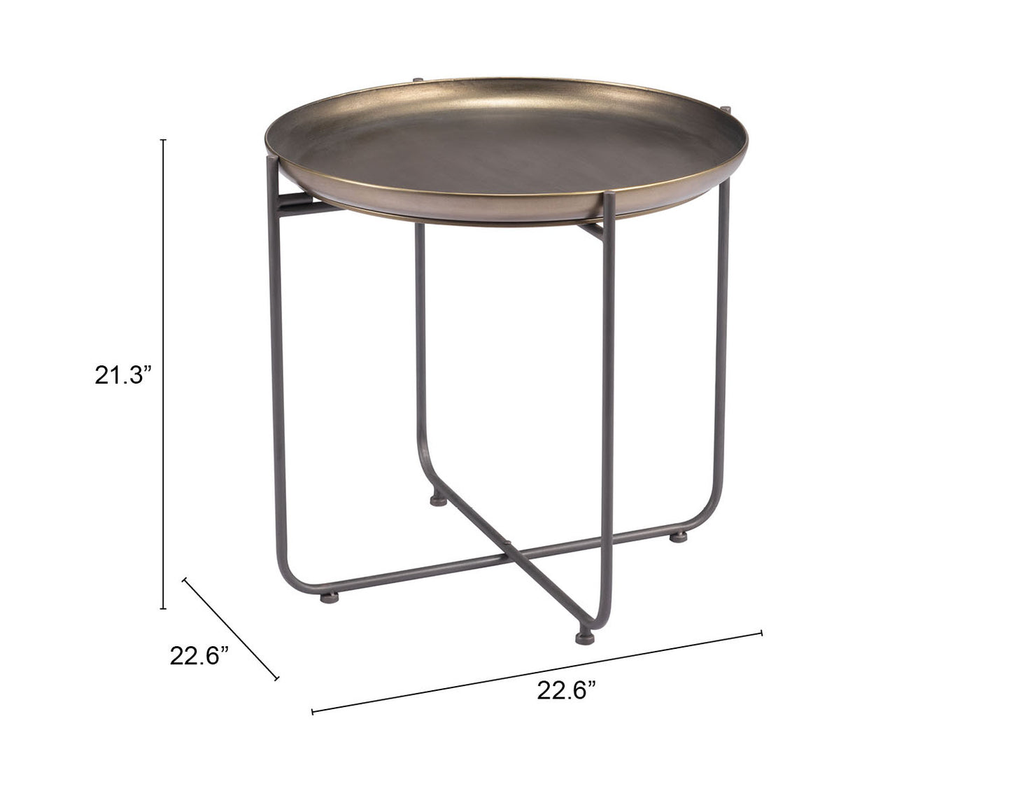 Side Table Bronze - Elegant & Durable Dining Table for Stylish Spaces