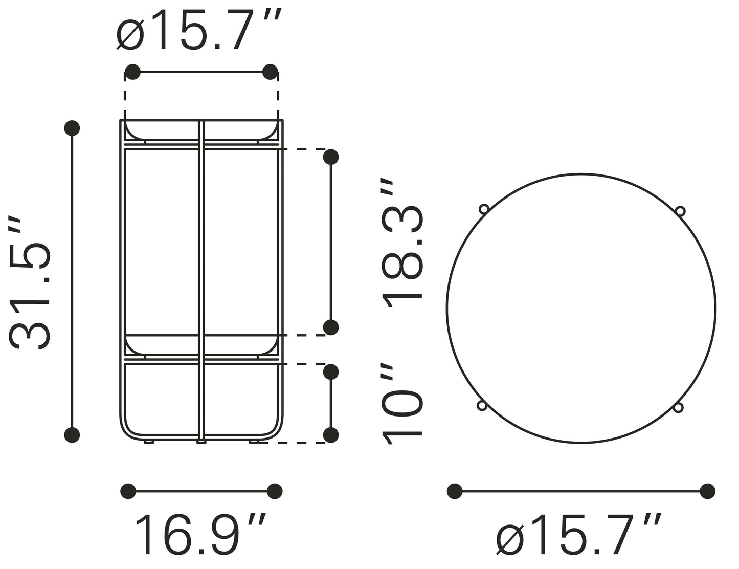 Accent Table Bronze - Elegant & Durable Dining Table for Stylish Spaces