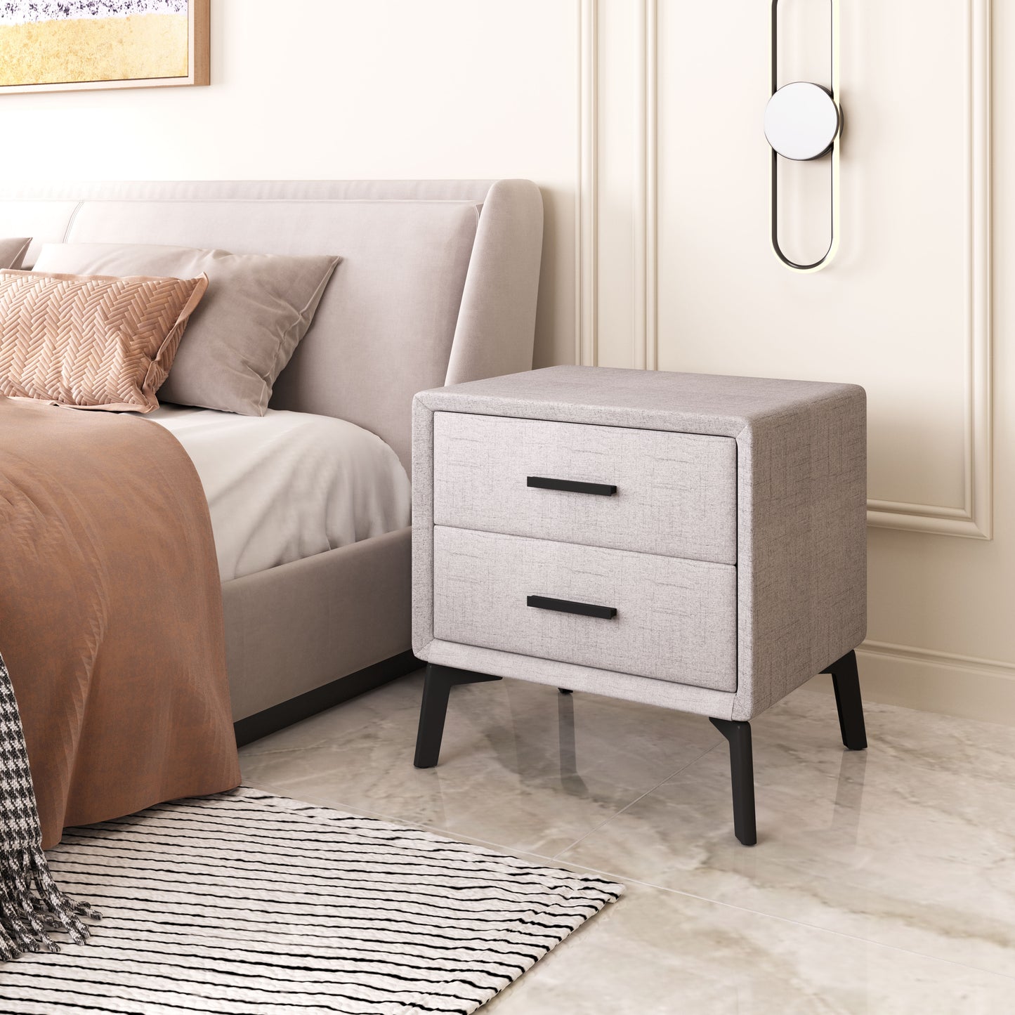 Mesa auxiliar gris: mesa de comedor elegante y duradera para espacios con estilo