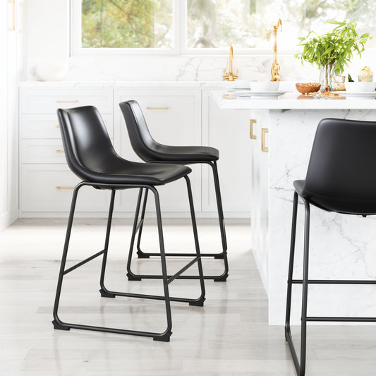 Counter Stool (Set of 2) Black - Premium Quality & Stylish Design for Your Home