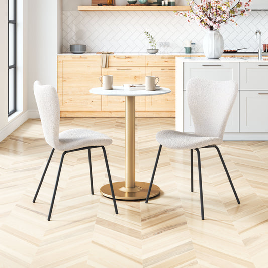 Chaise de salle à manger Thibideaux (ensemble de 2) Ivoire