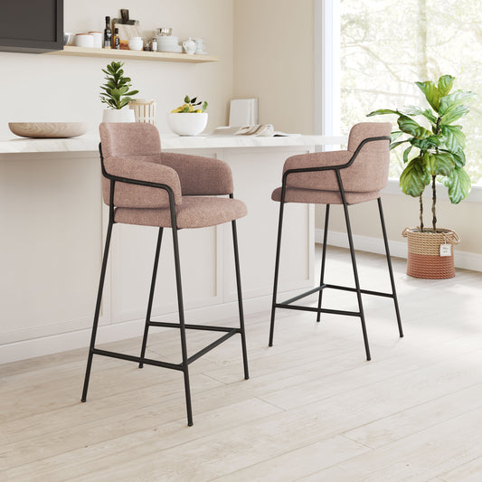 Tabouret de bar Marcel (lot de 2) Marron