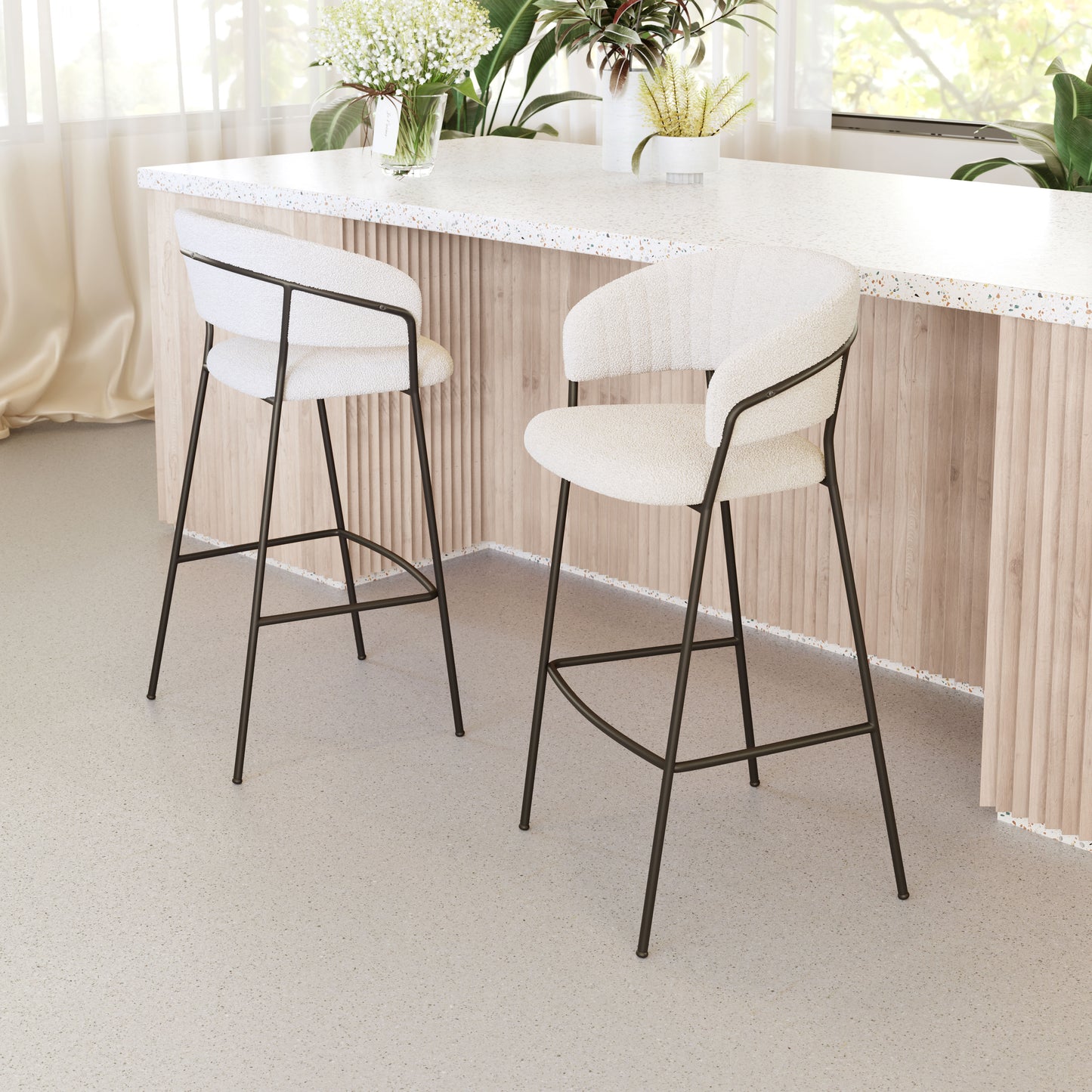 Barstool (Set of 2) Cream - Premium Quality & Stylish Design for Your Home