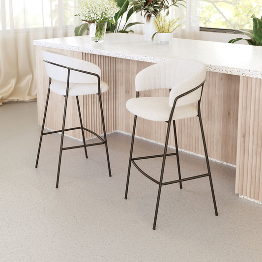 Barstool (Set of 2) Cream - Premium Quality & Stylish Design for Your Home