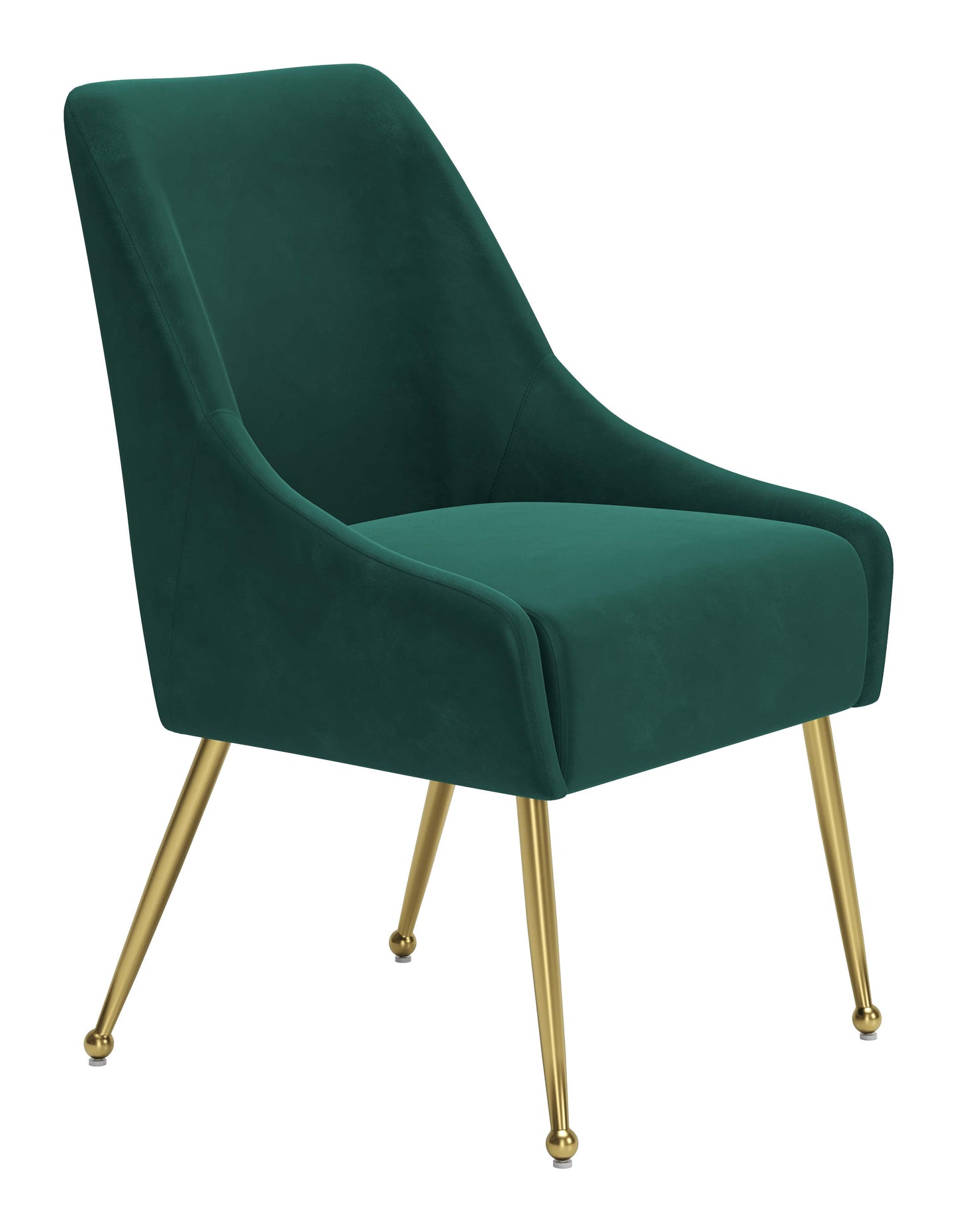 Dining Chair Green & Gold - Modern & Ergonomic Seating for Home & Office