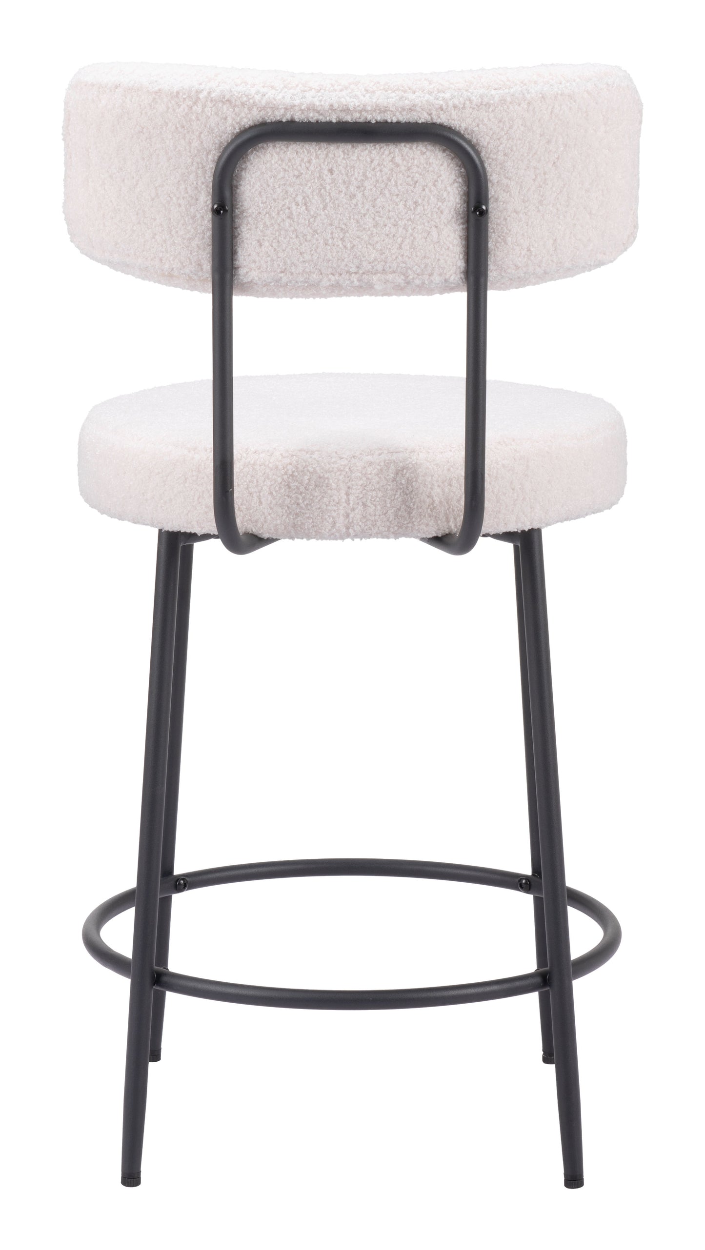 Juego de 2 taburetes de mostrador color marfil: calidad superior y diseño elegante para tu hogar.