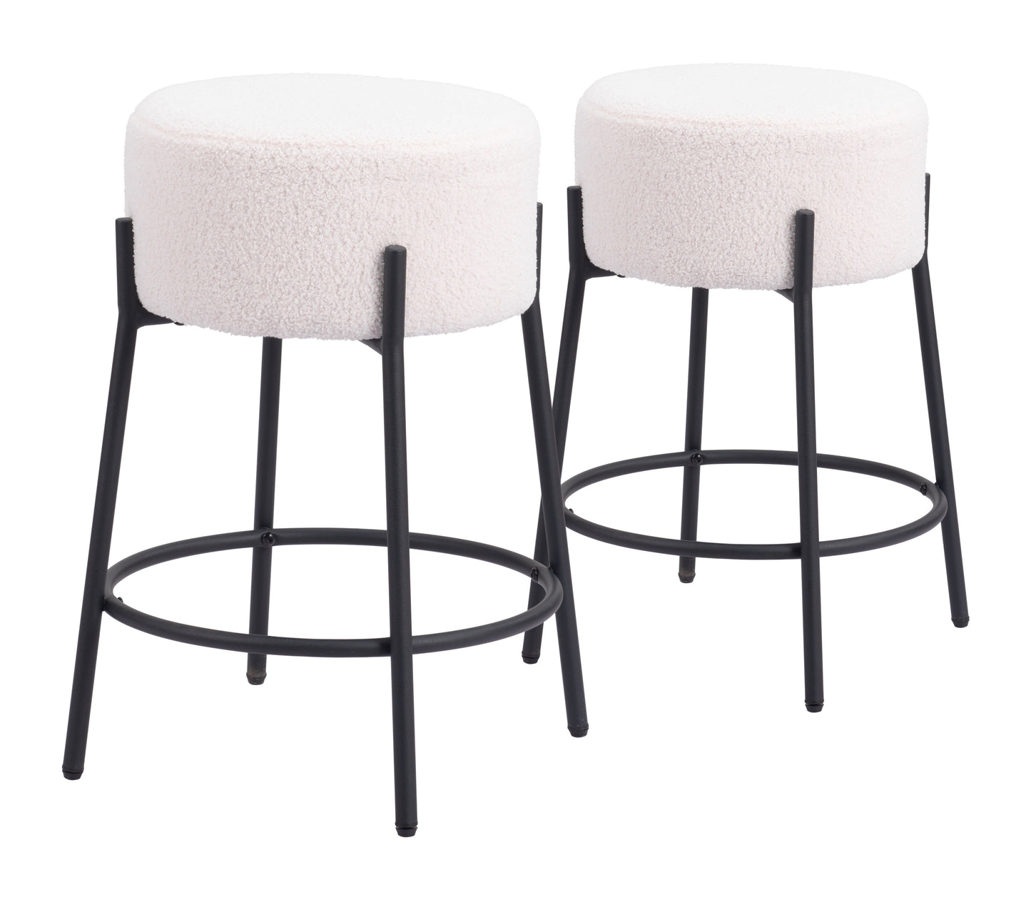 Counter Stool (Set of 2) Ivory - Premium Quality & Stylish Design for Your Home