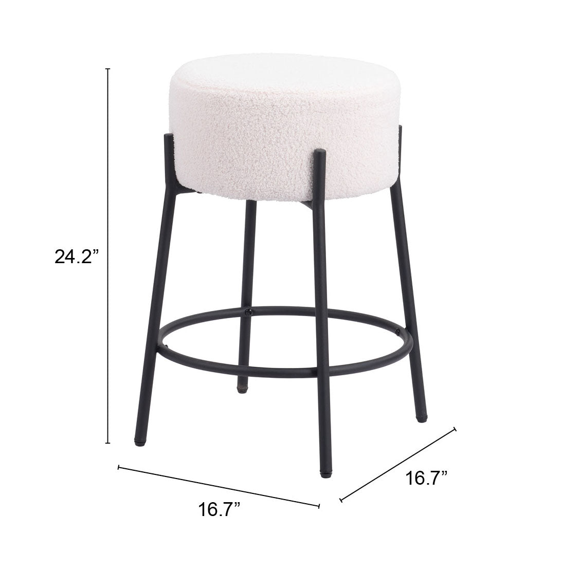 Counter Stool (Set of 2) Ivory - Premium Quality & Stylish Design for Your Home