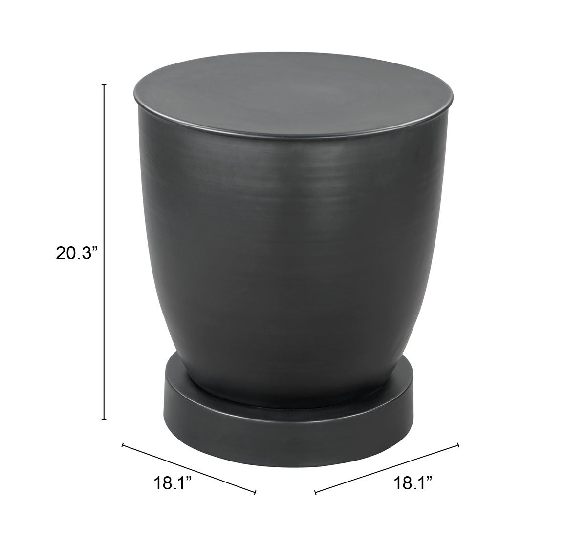 Side Table Black - Elegant & Durable Dining Table for Stylish Spaces