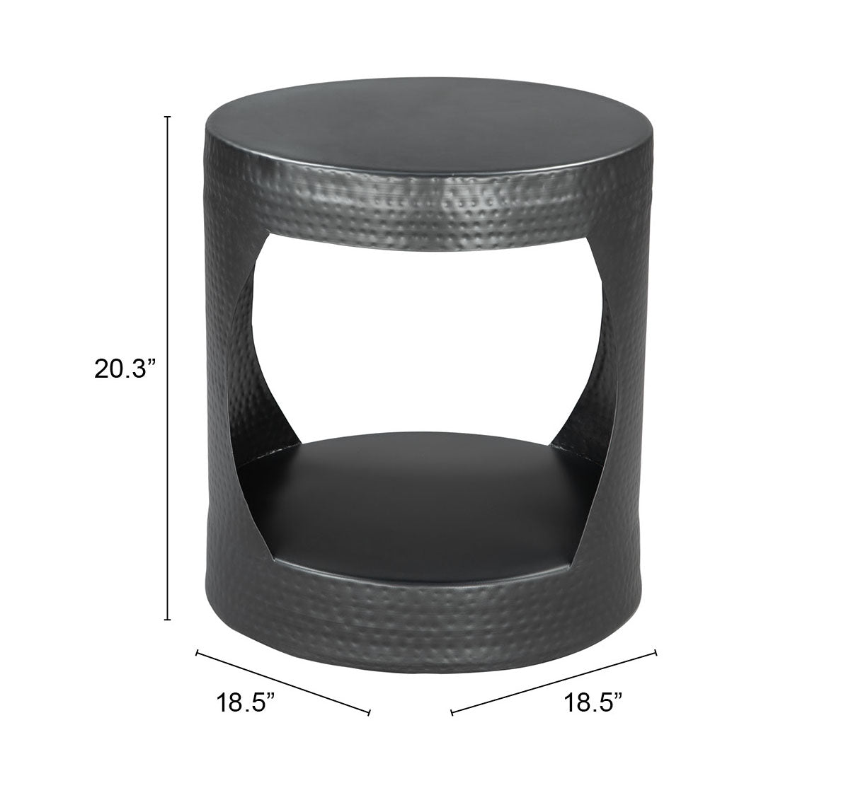 Table d'appoint Nuuk noire