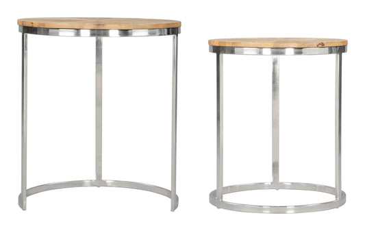 Nesting Table Set (2-Piece) Natural - Elegant & Durable Dining Table for Stylish Spaces
