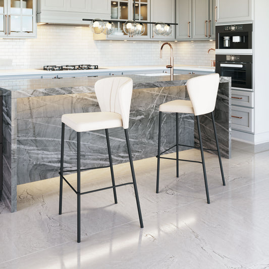 Barstool (Set of 2) Cream - Premium Quality & Stylish Design for Your Home
