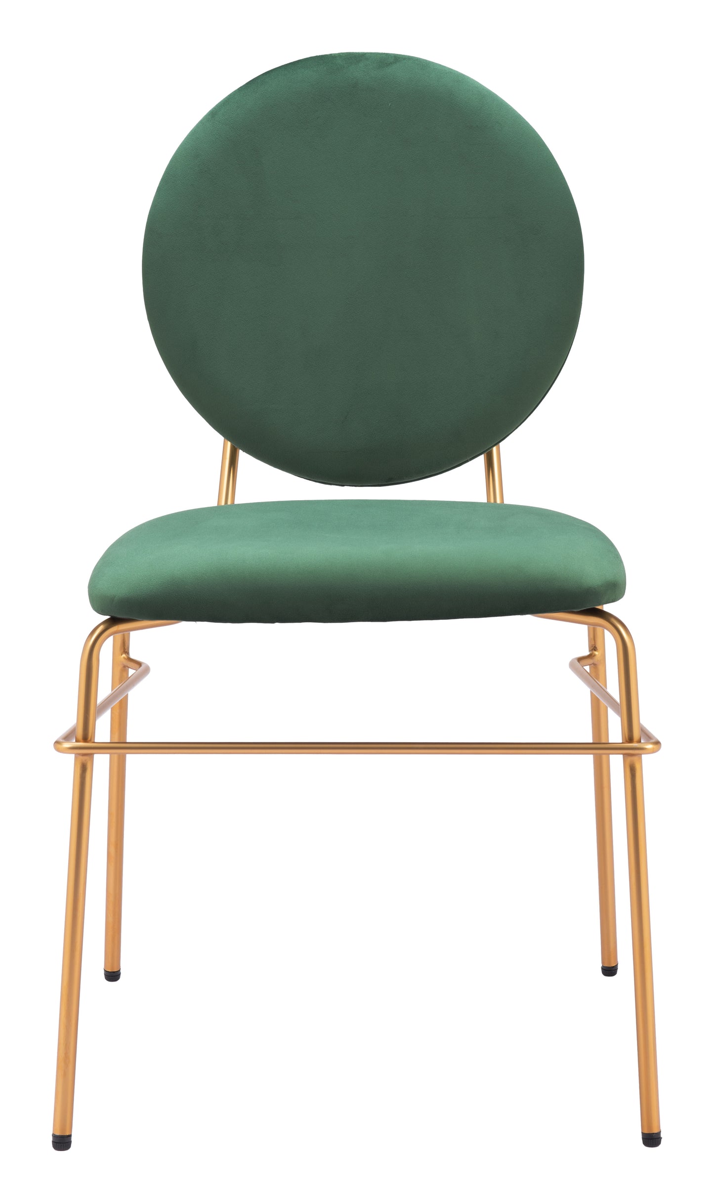 Chaise de salle à manger Odessa (lot de 2) Vert et or