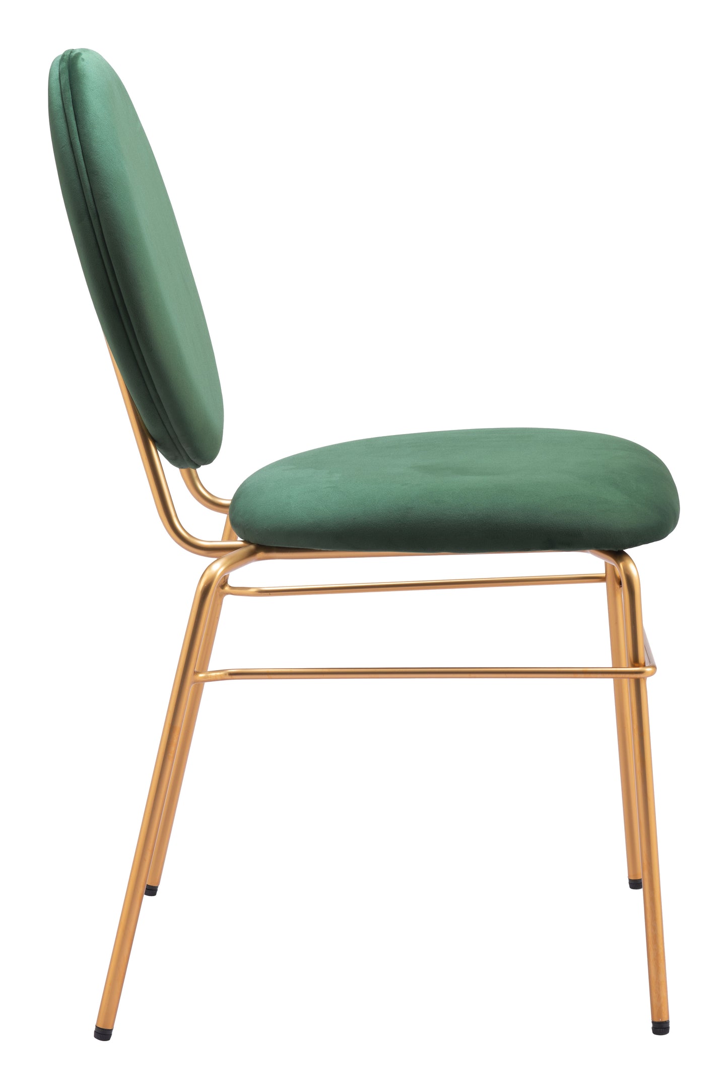 Chaise de salle à manger Odessa (lot de 2) Vert et or