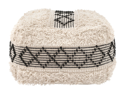 Ottoman Pisco Beige et Noir