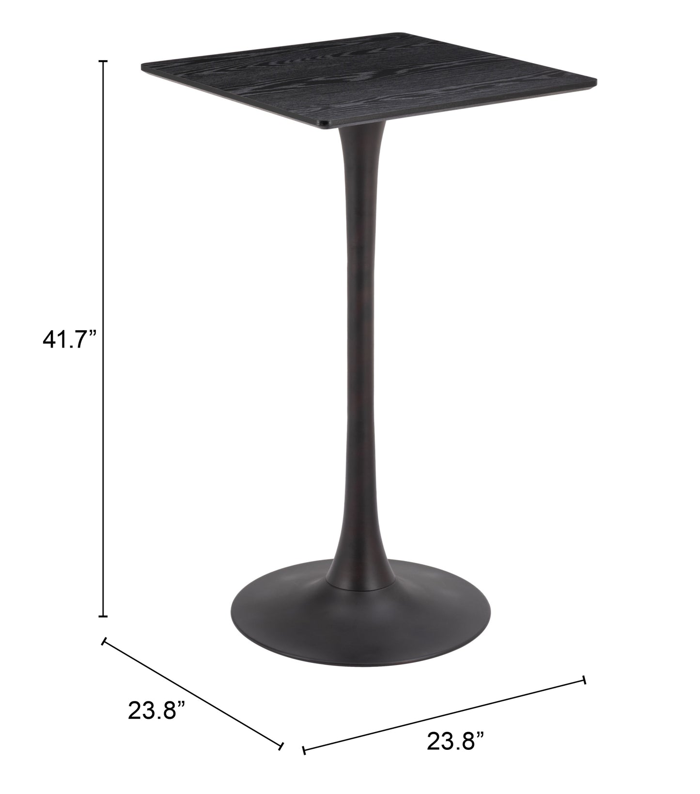 Bar Table Black - Elegant & Durable Dining Table for Stylish Spaces
