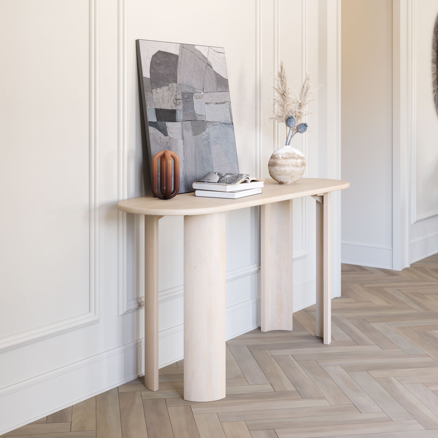 Console Table Natural - Elegant & Durable Dining Table for Stylish Spaces