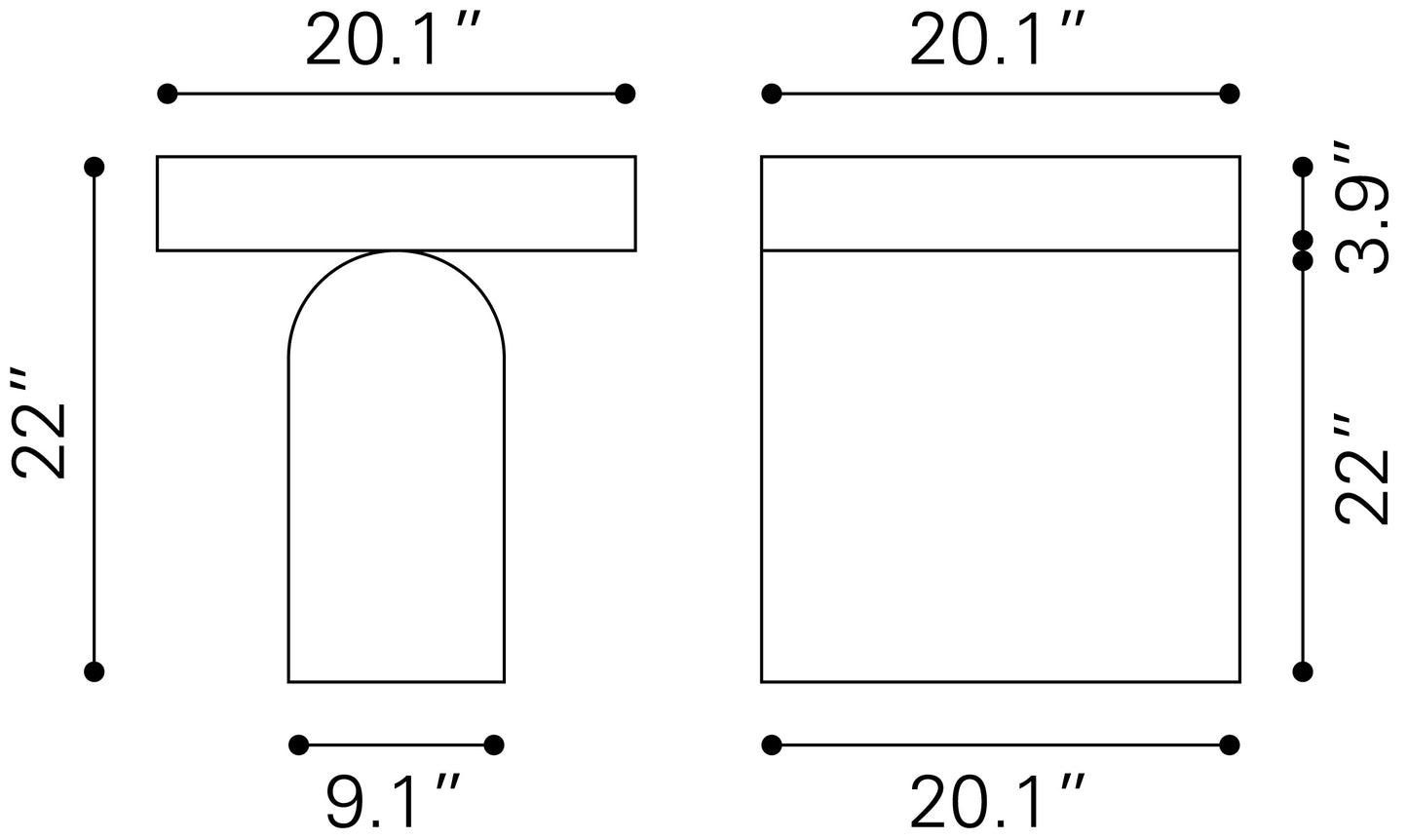 Side Table Natural - Elegant & Durable Dining Table for Stylish Spaces
