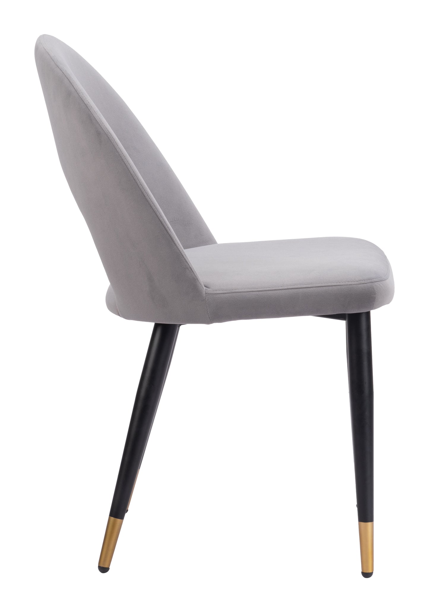 Juego de 2 sillas de comedor grises: asientos modernos y ergonómicos para el hogar y la oficina
