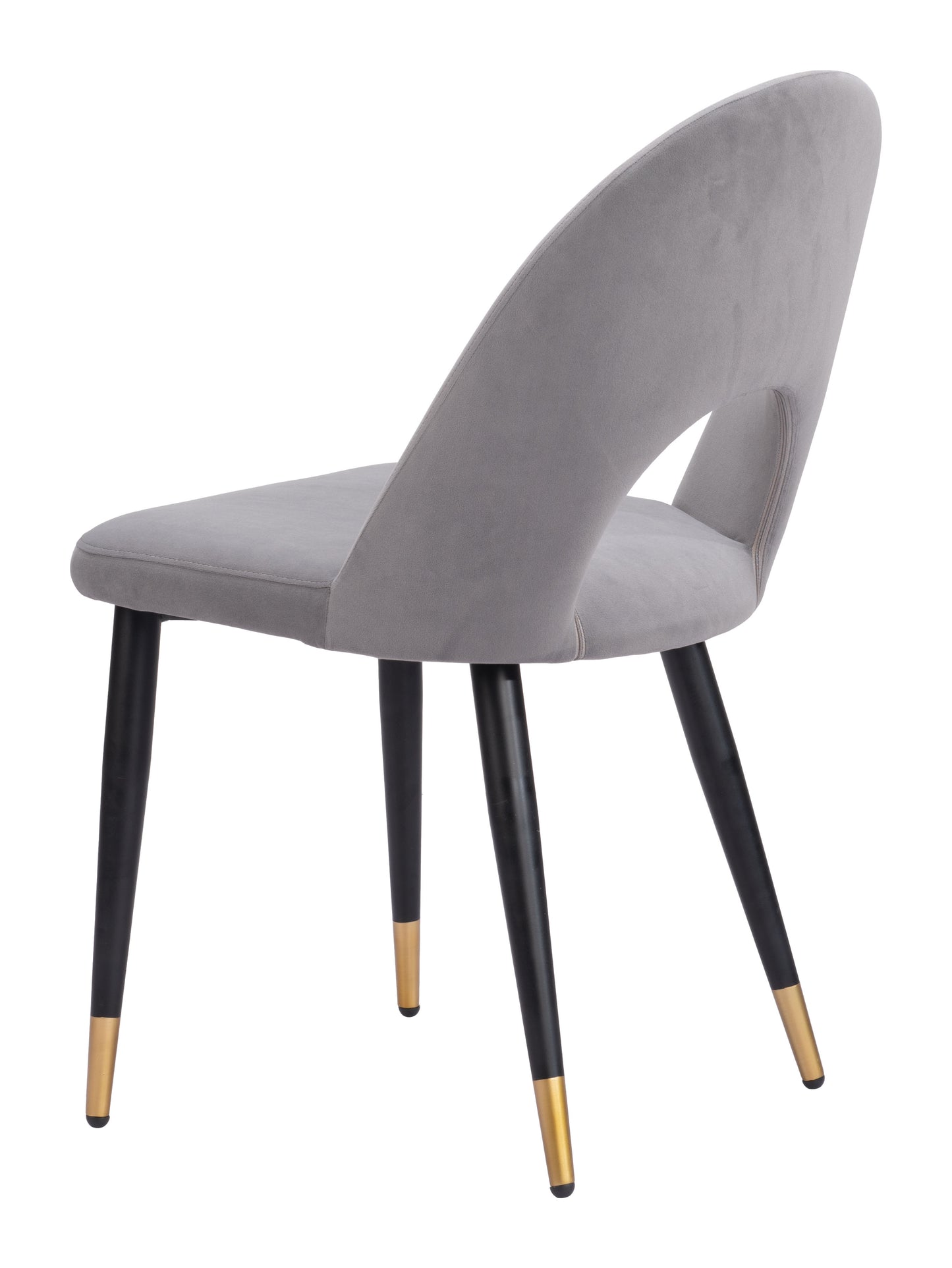 Juego de 2 sillas de comedor grises: asientos modernos y ergonómicos para el hogar y la oficina