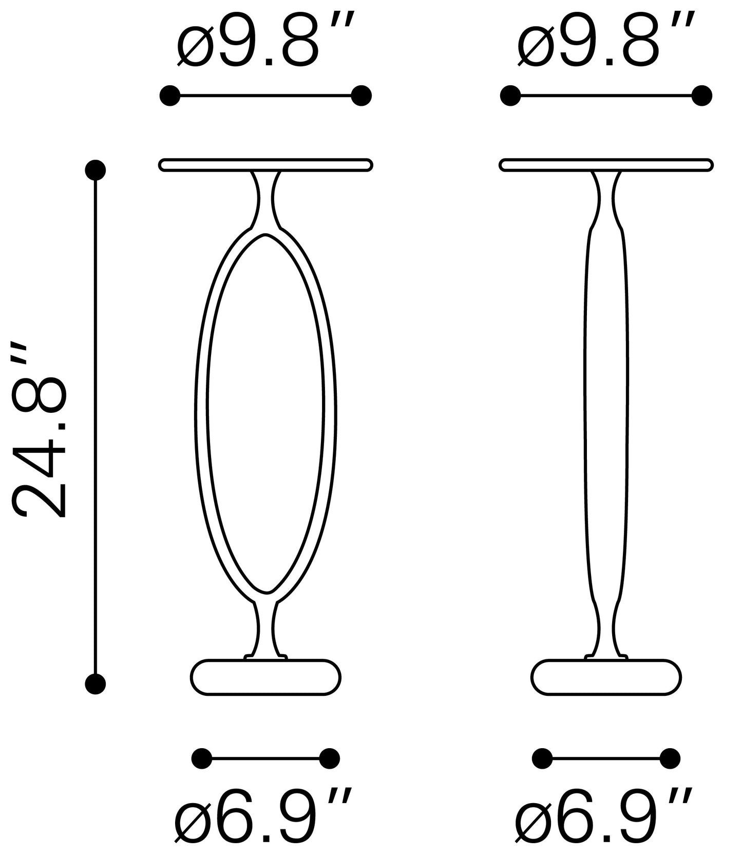 Mesa auxiliar de bronce: mesa de comedor elegante y duradera para espacios con estilo