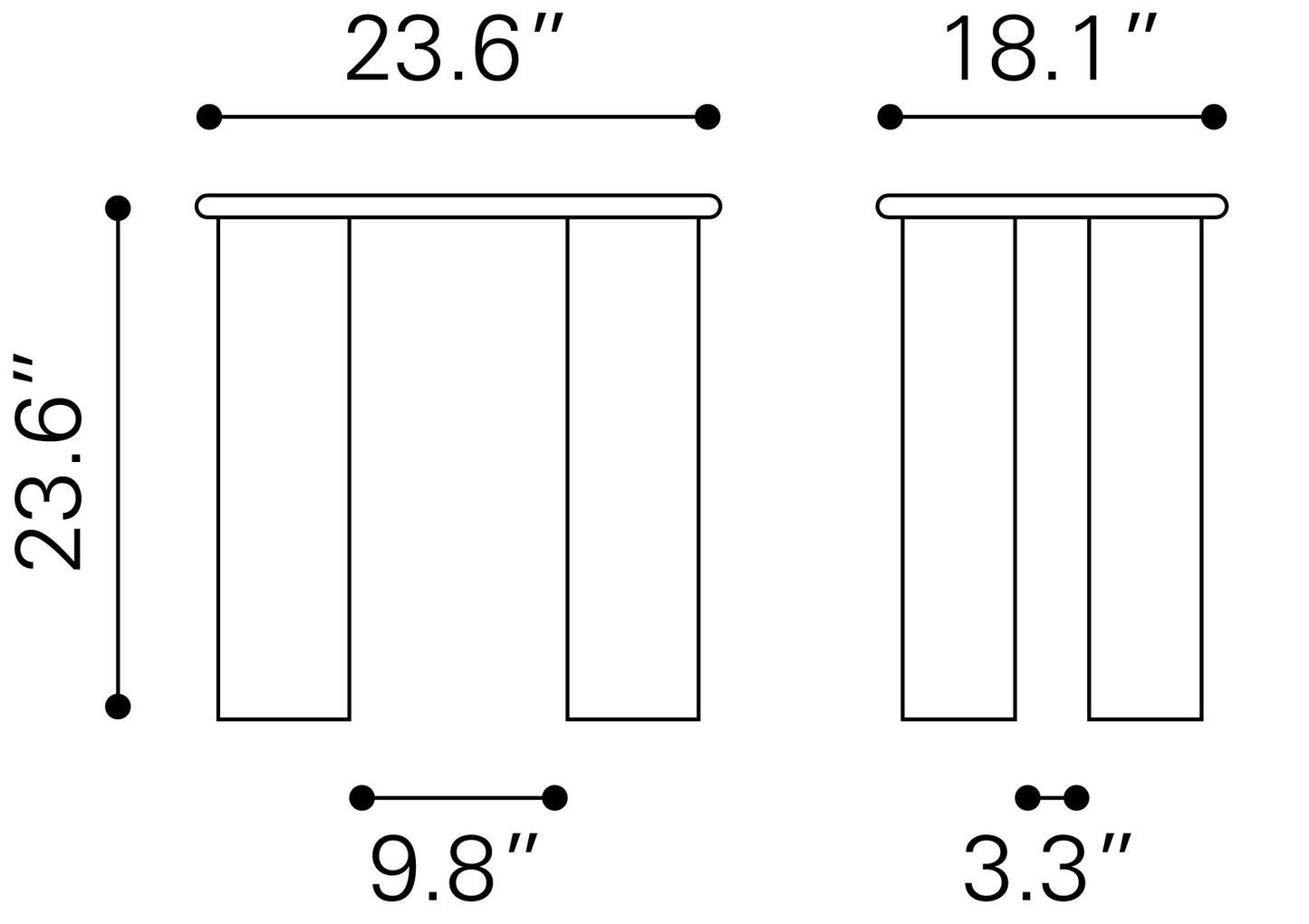 Table d'appoint Risan Naturel