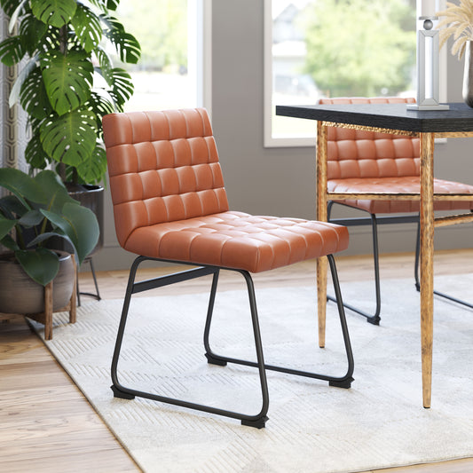 Chaises de salle à manger Pago (lot de 2) marron